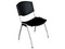 Silla De Visita MODAMOM VC120 con Armazon de Metal, Color Negro.