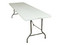 Mesa plegable y portátil MODAMOB ZL-Z244-80, tipo portafolio, 2.44m. Color Blanco.