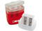 Sacapuntas MAE SPD-2G con doble depósito y tapa, caja de 24 piezas