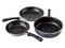 Batería de Cocina Cinsa Mega Óptima de 9 piezas, Color Negro.
