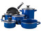 Batería de Cocina Cinsa Europea, 10 Piezas, acero vitrificado, color azul.