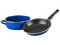 Batería de Cocina Cinsa Europea, 10 Piezas, acero vitrificado, color azul.