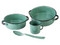 Batería de Cocina Cinsa Yaqui 321000, 13 Piezas, Peltre con Recubrimiento Vitrificado. Color Verde Jade.
