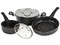 Batería de Cocina Cinsa Forta Roca, 5 Piezas, Aluminio, color Negro.