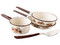 Batería de Cocina Cinsa Armonía, 14 Piezas, Peltre, color Crema.