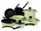 Batería de Cocina CINSA Pontevedra Verde Manzana de 11 piezas, Antiadherente, Color Verde.