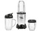 Licuadora Magic Bullet H-9519, Cuchillas de Acero, 3 Vasos. Color Plata.