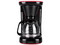 Cafetera Taurus Velvet, 12 tazas, color negro/rojo.