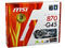 T. Madre MSI 870-G45, ChipSet AMD 770,
Soporta: Phenom II X4 de Socket AM3,
Integrado: Audio HD, Red Gigabit,
Memoria: DDR3 1600 (O.C.)1333/1066MHz,
Diseño ATX, Ptos: 2xPCIEX16, 1xPCIEX1, 3xPCI