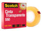 Cinta Adhesiva Scotch transparente 550 de 24mm x 66m, 1 Rollo.