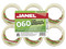 Cinta para Empaque Janel, Adhesivo Hot-Melt, 44mm x 150m, Paquete con 6 Piezas. Transparente.