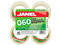 Cinta adhesiva de empaque Janel 72mmx150m, empaque de 4 Piezas. Color Transparente.