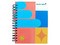 Libreta Mini Book, Estrella, Doble Espiral, Raya, 80 Hojas.