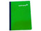 Cuaderno Estrella de Cuadro Chico, Forma Francesa, Cocido, 100 Hojas, Color Verde.