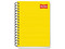 Cuaderno Scribe, Forma Francesa Clásica, Cuadro Grande de 7 mm, 100 Hojas, Encuadernación en Espiral. Color Amarillo.
