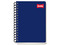 Cuaderno Scribe de Raya, Forma Francesa Clásica, 100 Hojas, Encuadernación en Espiral. Color Azul.