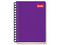 Cuaderno Scribe Profesional de Cuadro Grande, 100 Hojas, Color Morado.