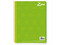 Cuaderno Profesional Scribe Zinc Raya de 100 hojas, Espiral Sencillo, Color Verde.