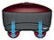 Masajeador de percusión Homedics Thera-P con calor de 2 velocidades.