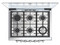 Estufa empotrable Whirlpool WER5100S, con 6 quemadores, 30