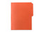 Folder Oxford 1/2 Ceja, Tamaño Carta, Color Naranja, Caja con 100 Piezas.