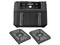 Freidora de Aire Ninja DualZone DZ401LAA, 6 en 1, Compartimiento Doble, Capacidad de 9.5L. Color Negro.