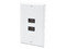 Placa de Pared LinkedPro LP-FP-091 de 2 puertos HDMI (Hembra). Color Blanco