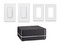Kit Lutron de RA2 Select, HUB controlador principal Lutron RRSELREP2BL, Atenuador, Switch de iluminación y 2 Placas de pared.