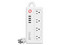 Multicontacto Inteligente Mirati de 4 Sockets/4usb, con led Indicador, wifi, 1800 W. Color Blanco