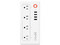 Multicontacto Inteligente Mirati de 4 Sockets/4usb, con led Indicador, wifi, 1800 W. Color Blanco