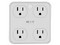 Enchufe inteligente Wi-Fi Nexxt Solutions NHP-T615, 4 x NEMA 5-15R, 2 x USB Tipo A, 2 x USB Tipo C. Color Blanco.