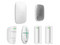 Kit Residencial exterior AJAX que incluye: Panel de alarma / Sensor de movimiento / 2 detectores para puerta o ventana. Color Blanco