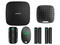 Kit Residencial exterior AJAX que incluye: Panel de alarma / Sensor de movimiento / 2 detectores para puerta o ventana. Color Negro