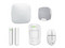 Kit Ajax Residencial Light con Panel de alarma Hub 2 Plus, Wi-Fi, hasta 200 dispositivos, Incluye 1 Sensor de Movimiento PIR, 1 Detector para puerta o ventana, 1 Control remoto y 1 Sirena inalámbrica para interior.