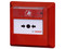 Pulsador de alarma de incendio manual con cristal Bosch FMC-420RW-GFGRD, color rojo.