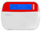 Teclado LCD DSC HS2LCDN Alfanumérico, 32 caracteres, hasta 128 zonas inalámbricas. Color Rojo.