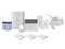 Kit de Panel de Alarma AX HYBRID PRO incluye: 1 Panel Híbrido / 1 Monitor LCD / 2 PIR / 3 Contactos Magnéticos / 1 Sirena / 1 Gabinete para Sirena / 1 Batería 12 vcc 4.5 Amp.