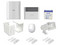 Kit de Panel de Alarma AX HYBRID PRO incluye: 1 Panel Híbrido / 1 Monitor LCD / 2 PIR / 3 Contactos Magnéticos / 1 Sirena / 1 Gabinete para Sirena / 1 Batería 12 vcc 4.5 Amp.