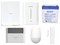 Kit de Panel de Alarma Hikvision HYBRID PRO, 1 Panel Híbrido, 1 Monitor LCD, 2 Contactos Magnéticos Inalámbricos, 1 PIR Inalámbrico, 1 Batería de 12vcc, 4.5 Amp.
