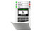 Control JABLOTRON, JA-154E, de cuatro botones bidireccionales.