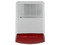 Sirena Estrobo Exterior con Batería PAAMON PM-SRE60RB con Doble Carasa y 1 Tono de 125dB. Color Rojo.