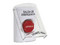 Botón de Emergencia STI SS2-322-EX-ES, Tapa Protectora, Texto de Salida de Emergencia Grabado, Color Blanco.