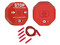 Alarma de puerta STI-6404 Exit Stopper para puerta doble con sirena remota de 105dB. Color Rojo