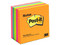 Notas adhesivas 3M Post-It neón, 3x3 pulgadas con 5 Blocks de 75 hojas