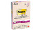 Block 3M Post-it 4621R-4SSNRP Raya Super Sticky, 4x6 Pulgadas (10.16x15.24 cm), 45 Hojas por Block, Paquete con 4 Blocks, Color Multicolor Pastel.