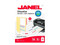 Etiquetas adhesivas JANEL LASER 5266, 17x87mm, 750 etiquetas.