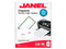 Etiquetas Adhesivas Janel Láser J-5260, 25X67mm, 750 pzas