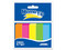 Banderitas Janel Memo Tip 6470504295 de Papel Autoadhesivo, Tamaño 1.5cmx5cm. Colores Neón: Azul, Verde, Naranja, Rosa y Amarillo. Paquete de 50 Bolsas.