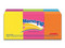 Rectángulos Adhesivos Removibles MemoTip, 12 Blocks de 100 Hojas, Colores Neon.