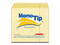 Cubo Adhesivo Removible MemoTip, 400 Hojas, Color Amarillo.